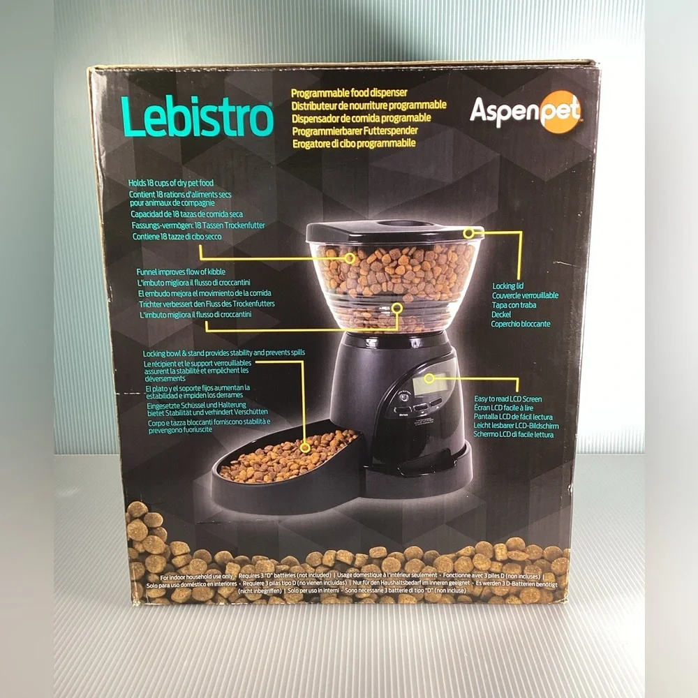 Aspen Pet Lebistro Programmable Food Dispenser